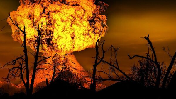 Explosion d'une bombe nucléaire (image d'illustration) - Sputnik Afrique