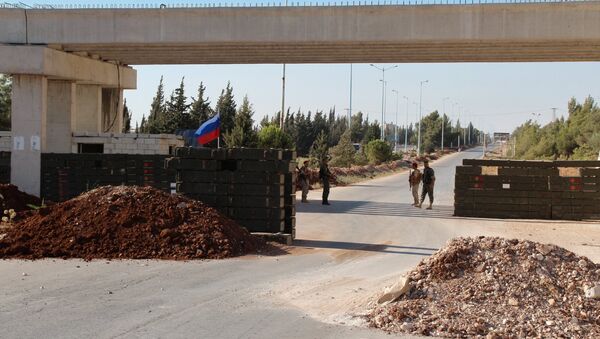 Un poste de contrôle de la police militaire russe en Syrie (archive photo) - Sputnik Afrique