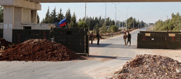 Un poste de contrôle de la police militaire russe en Syrie (archive photo) - Sputnik Afrique
