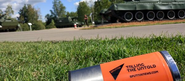 Biathlon de chars 2017: la spectaculaire course des blindés vue par Sputnik - Sputnik Afrique