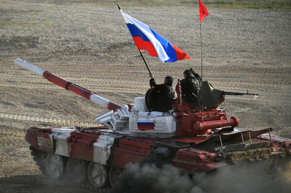 Un char de l’équipe de l’armée russe - Sputnik Afrique