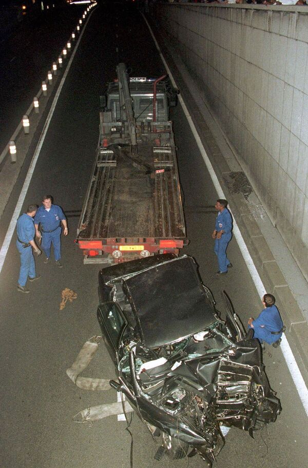 Sur les lieux de l’accident dans lequel sont morts la princesse Diana et Dodi Al-Fayed, Paris - Sputnik Afrique
