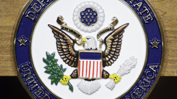 The seal of the US Department of State - Sputnik Afrique