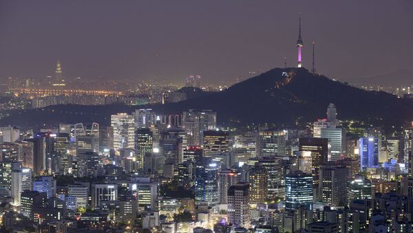 Вид на город Сеул в Южной Корее - Sputnik Afrique