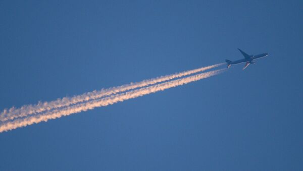 A plane in the sky. - Sputnik Afrique