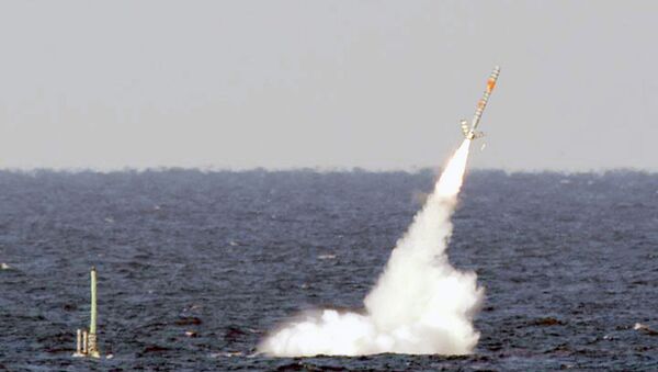 Un missile de croisière Tomahawk américain - Sputnik Afrique