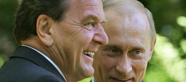 Wladimir Putin und Gerhard Schröder - Sputnik Afrique