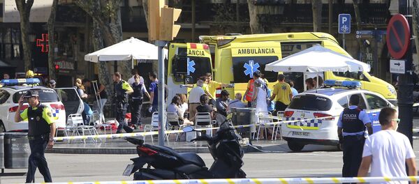 Atentado terrorista em Barcelona em 17 de agosto de 2017 - Sputnik Afrique