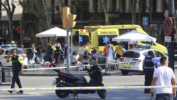 Atentado terrorista em Barcelona em 17 de agosto de 2017 - Sputnik Afrique