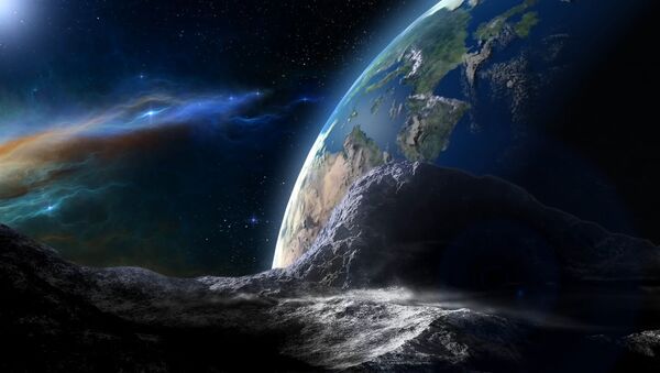Un astéroïde s'approchant de la Terre (image d'illustration) - Sputnik Afrique