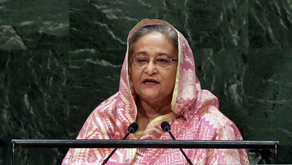 Prime Minister Sheikh Hasina, of Bangladesh, addresses the 69th session of the United Nations General Assembly, at U.N. headquarters - Sputnik Afrique
