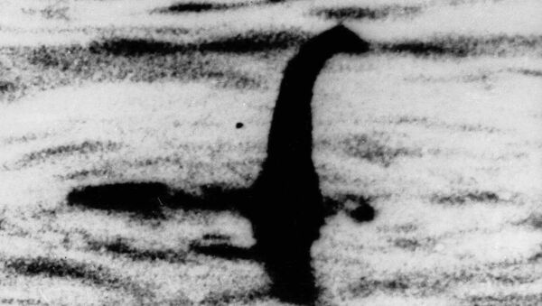 This is an undated file photo of a shadowy shape that some people say is a photo of the Loch Ness monster in Scotland. - Sputnik Afrique