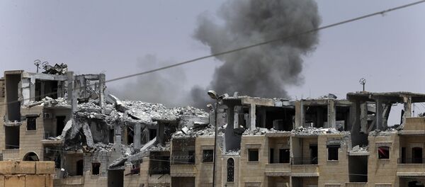 Raqqa après une frappe de la coalition (archives) - Sputnik Afrique