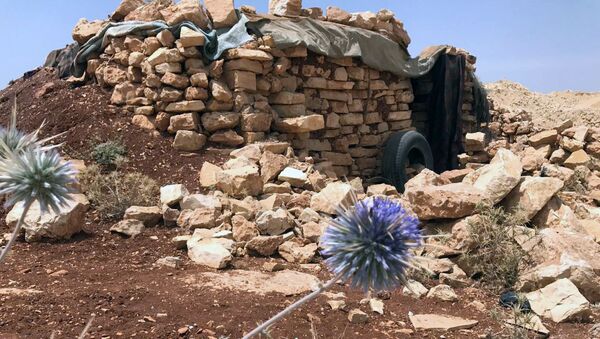 Место базирования террористов в горном районе Эрсаль на ливано-сирийской границе - Sputnik Afrique