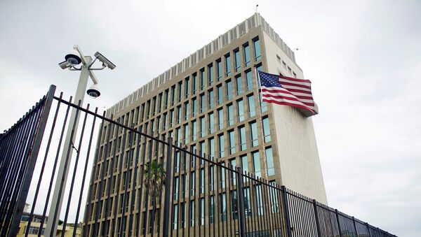 An exterior view of the U.S. Embassy is seen in Havana, Cuba, June 19, 2017. - Sputnik Afrique