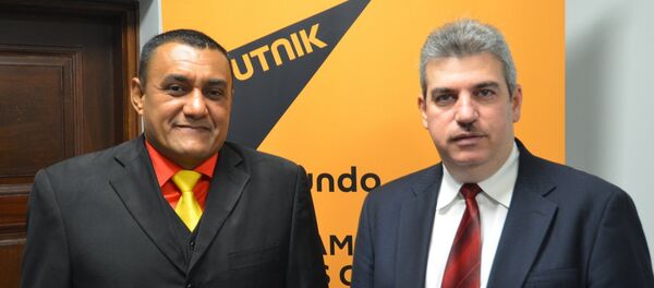 Yul Jabour et William Pérez, députés de l’Assemblée nationale vénézuélienne et représentants du pays au parlement du Mercosur - Sputnik Afrique