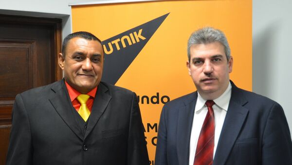 Yul Jabour et William Pérez, députés de l’Assemblée nationale vénézuélienne et représentants du pays au parlement du Mercosur - Sputnik Afrique