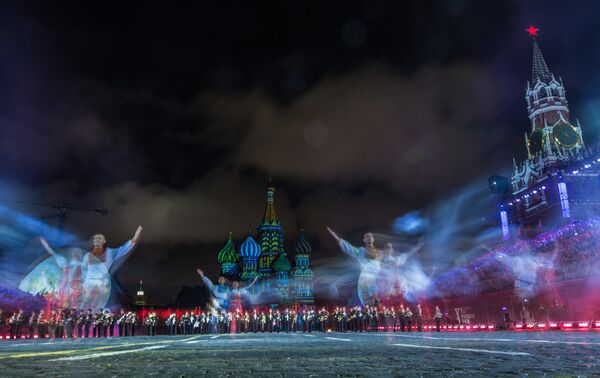 La cérémonie d’ouverture du festival Tour Spasskaïa à Moscou - Sputnik Afrique