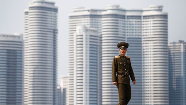 Un soldado norcoreano en Pyongyang, Corea del Norte - Sputnik Afrique