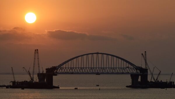 Construction du pont de Crimée - Sputnik Afrique