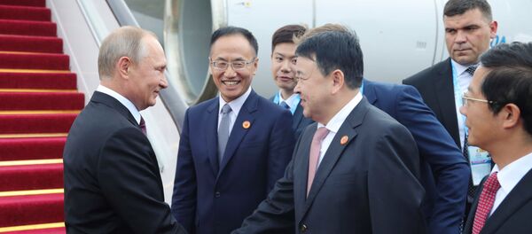 Poutine arrive en Chine pour le sommet des BRICS - Sputnik Afrique