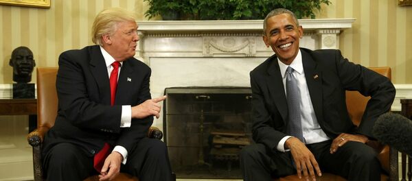 Donald Trump et Barack Obama - Sputnik Afrique