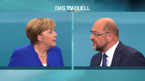 Angela Merkel et Martin Schulz - Sputnik Afrique