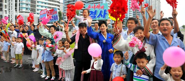 Festivités dédiées à l’essai réussi de la bombe H en Corée du Nord - Sputnik Afrique