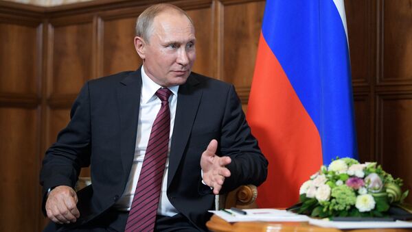 Russlands Präsident Wladimir Putin in Abchasien - Sputnik Afrique