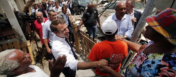 Emmanuel Macron s’est rendu sur l’île de Saint-Martin - Sputnik Afrique