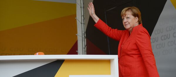 Предвыборное выступление А. Меркель в Мюнстере - Sputnik Afrique
