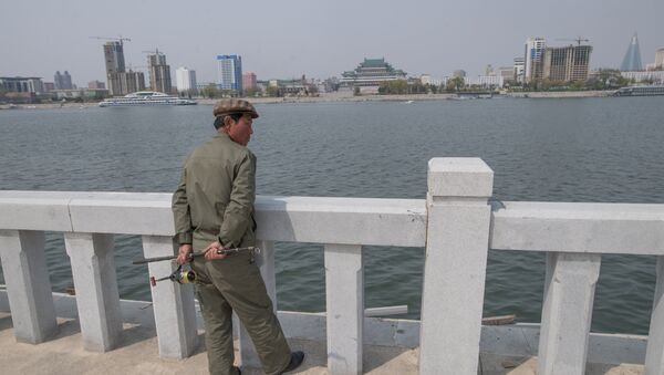 На набережной Тэдонган в Пхеньяне. - Sputnik Afrique