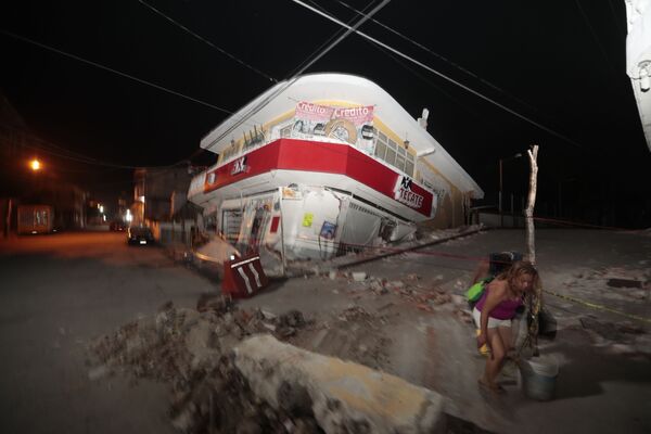 Le violent séisme au Mexique - Sputnik Afrique