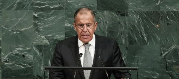 Russian Foreign Minister Sergey Lavrov addresses the United Nations General Assembly on Thursday, Sept. 21, 2017, at U.N. headquarters. - Sputnik Afrique