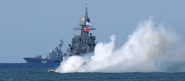Выход кораблей Балтийского флота в море в рамках учений Запад-2017 - Sputnik Afrique