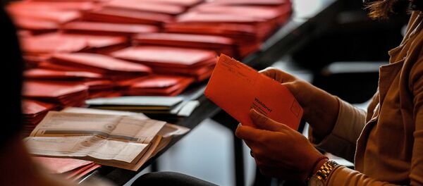 Bundestagswahl, Wahllokal in Würselen - Sputnik Afrique