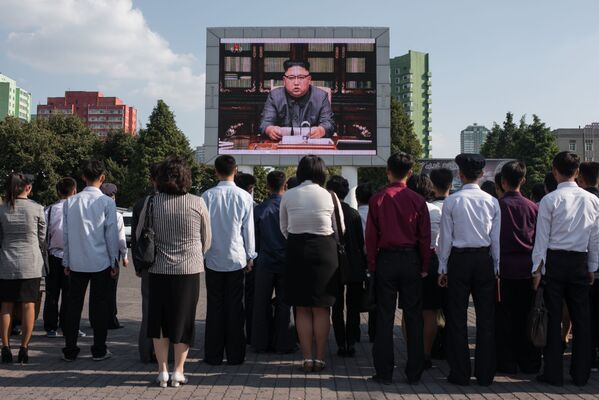 Pyongyang: meeting de soutien à la déclaration de Kim Jong-un sur les États-Unis - Sputnik Afrique