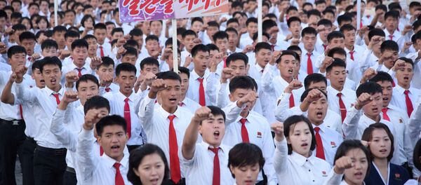 Pyongyang: meeting de soutien à la déclaration de Kim Jong-un sur les États-Unis - Sputnik Afrique