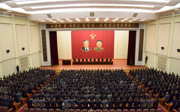 Pyongyang: meeting de soutien à la déclaration de Kim Jong-un sur les États-Unis - Sputnik Afrique