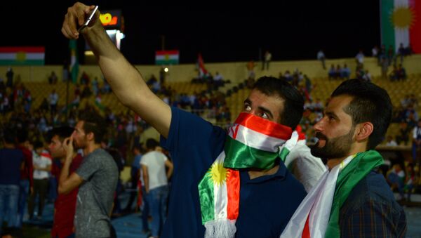 Митинг сторонников независимости Иракского Курдистана - Sputnik Afrique