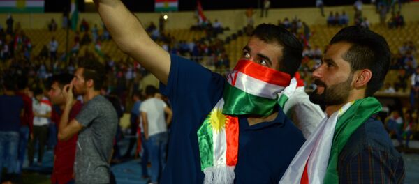 Митинг сторонников независимости Иракского Курдистана Митинг сторонников независимости Иракского Курдистана - Sputnik Afrique