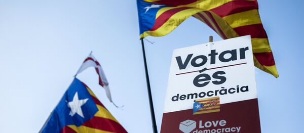 Une action de protestation à Barcelone - Sputnik Afrique