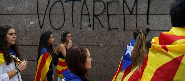 Partidarios de la independencia de Cataluña Partidarios de la independencia de Cataluña - Sputnik Afrique