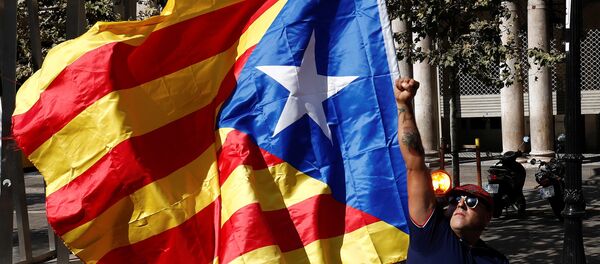 Un partisan de l'indépendance de la Catalogne - Sputnik Afrique