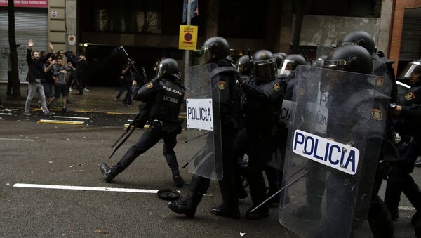Police espagnole en Catalogne - Sputnik Afrique