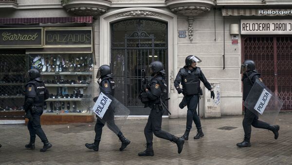 Policía española en Cataluña - Sputnik Afrique