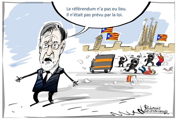 Le Premier ministre espagnol a nié la tenue du référendum sur l’autodétermination en Catalogne Le Premier ministre espagnol a nié la tenue du référendum sur l’autodétermination en Catalogne - Sputnik Afrique