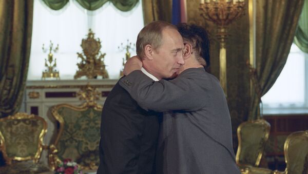 Kim Jong Il et Vladimir Poutine - Sputnik Afrique