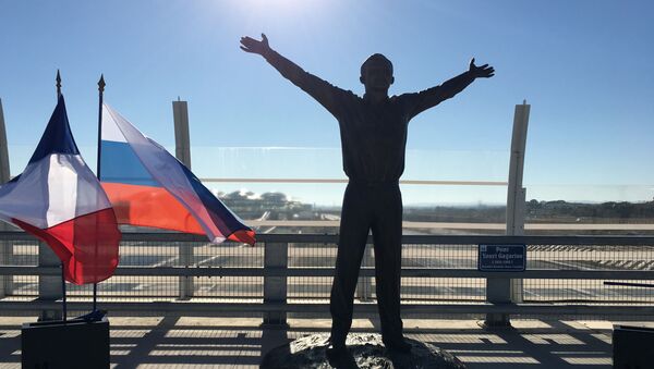 Памятник космонавту Юрию Гагарину в Монпелье, Франция - Sputnik Afrique