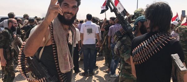 Syrische Soldaten in der östlichen Provinz Deir ez-Zor - Sputnik Afrique